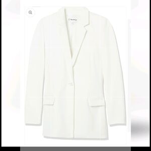 The Drop Women's Classic White Blazer